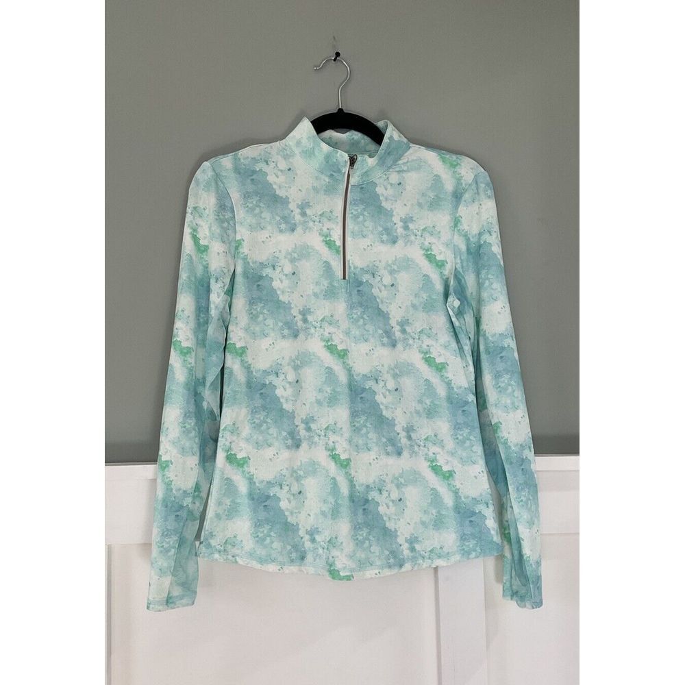 NWT women's ADAIR Active Quarter Zip Sunshirt Anti-UV UPF‎ 50+  SZ M Butter Soft